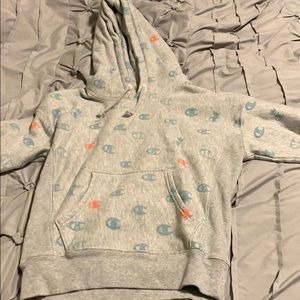 champion reverse weave logo hoodie